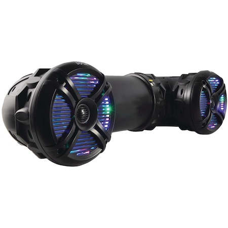 Pyle Marine/ATV 6.5" 800W Speaker System with Bluetooth and LED Lighting PLATV65BT